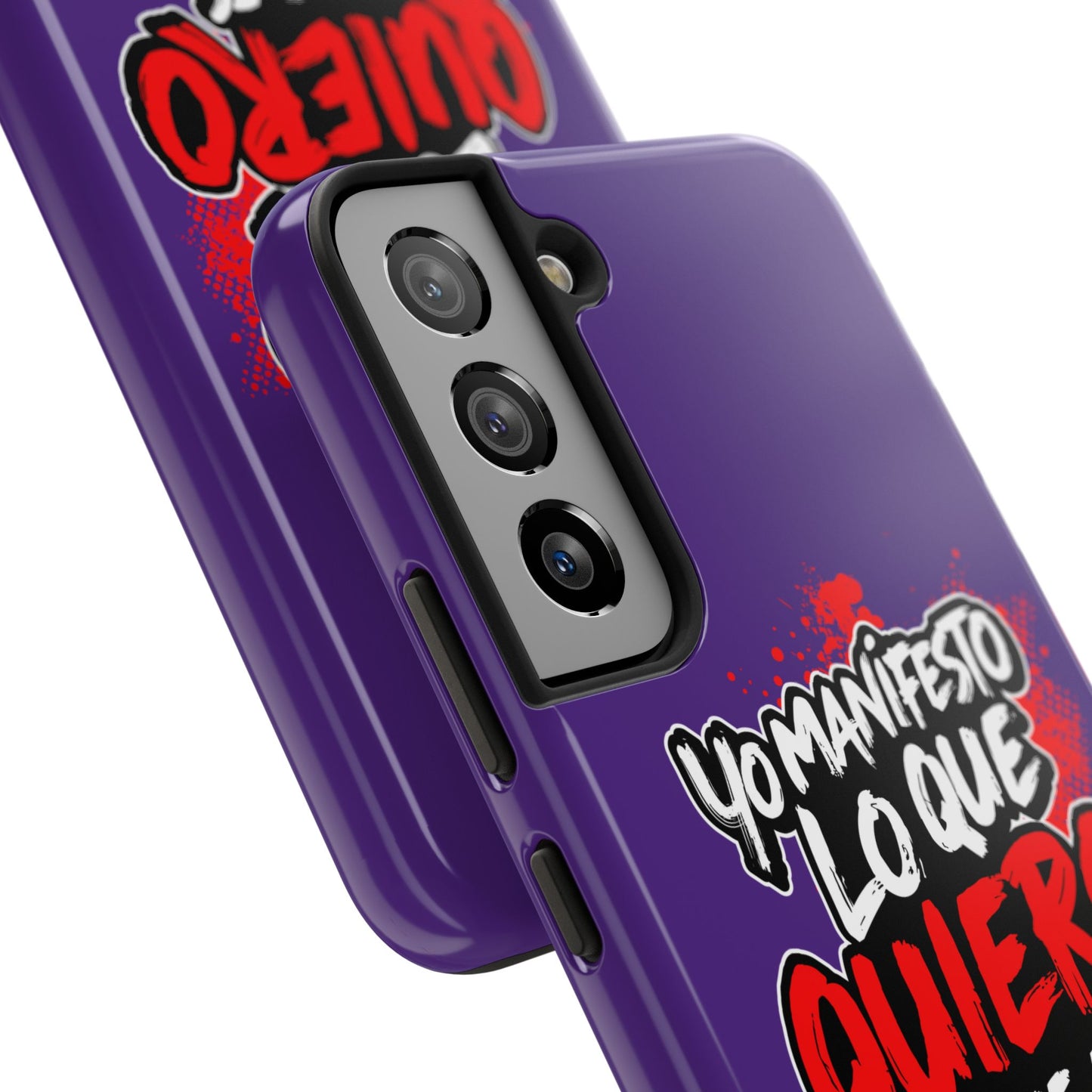 Funda para teléfono "Yo manifiesto lo que quiero" - Violeta