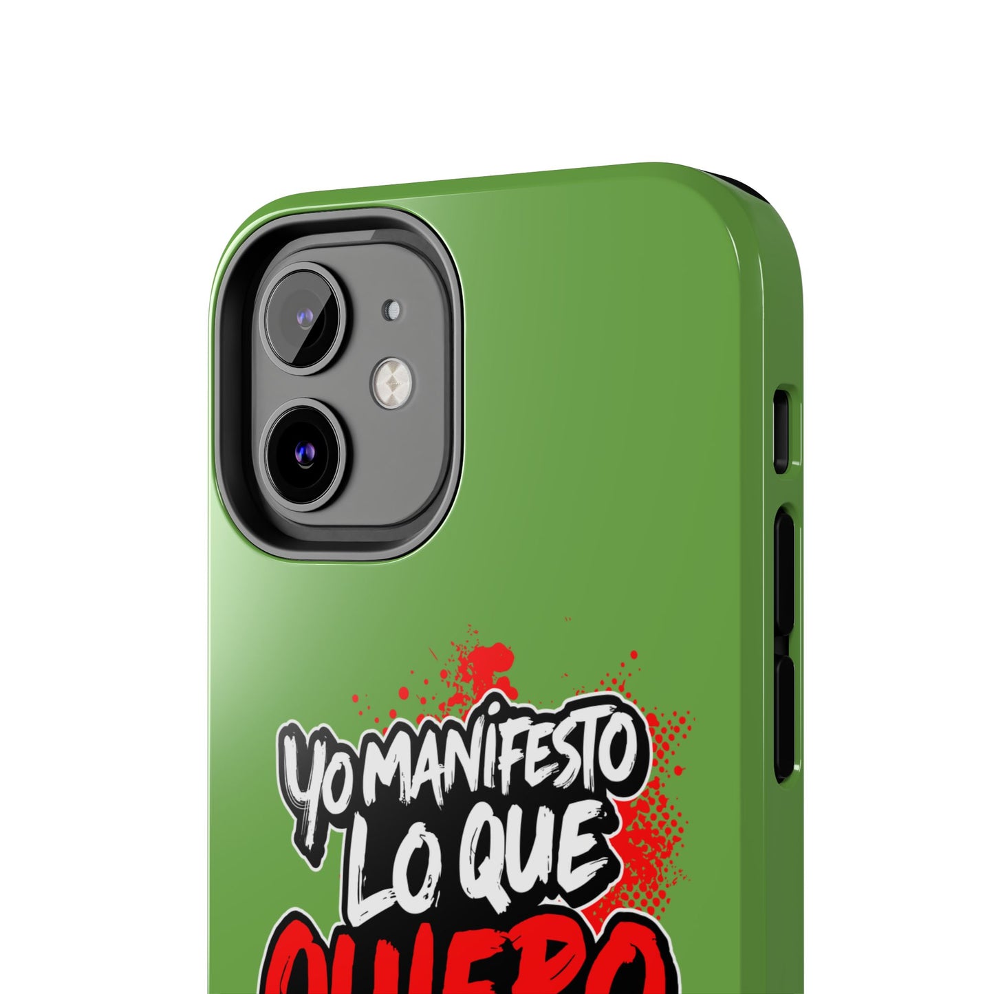 Funda para teléfono "Yo manifiesto lo que quiero" - Verde