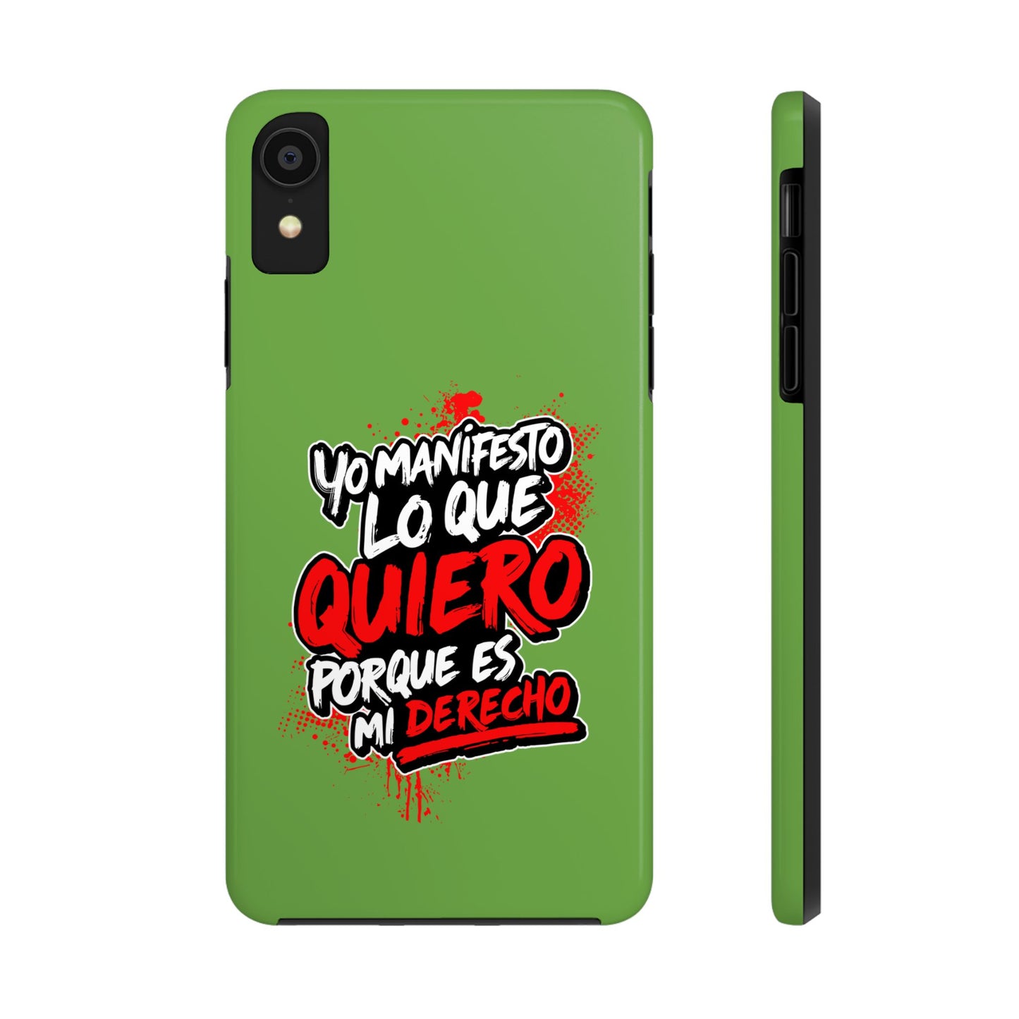 Funda para teléfono "Yo manifiesto lo que quiero" - Verde