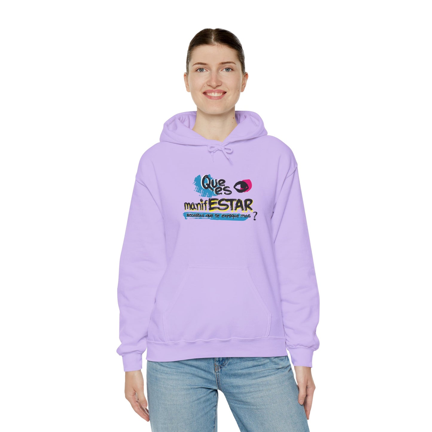 Sudadera con capucha unisex Heavy Blend™ - "¿Qué es manifestar?"