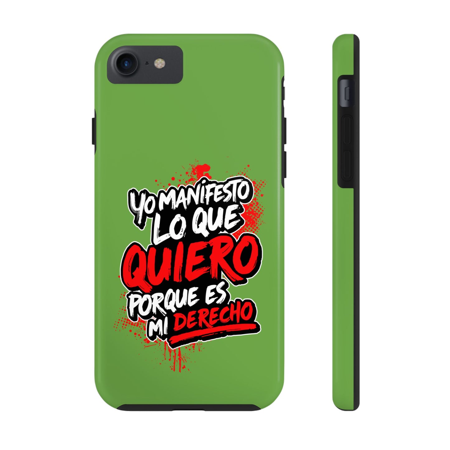 Funda para teléfono "Yo manifiesto lo que quiero" - Verde