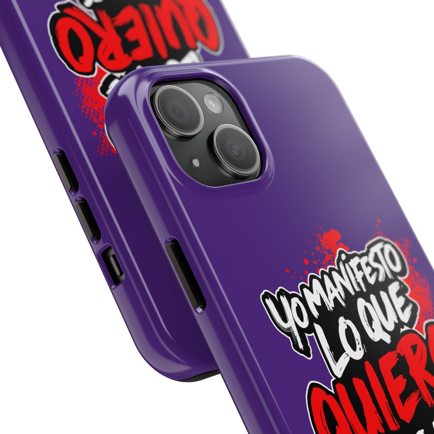 Funda para teléfono "Yo manifiesto lo que quiero" - Violeta