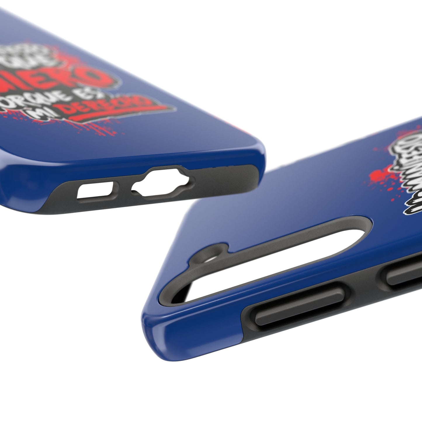 Funda para teléfono "Yo manifiesto lo que quiero" - Azul