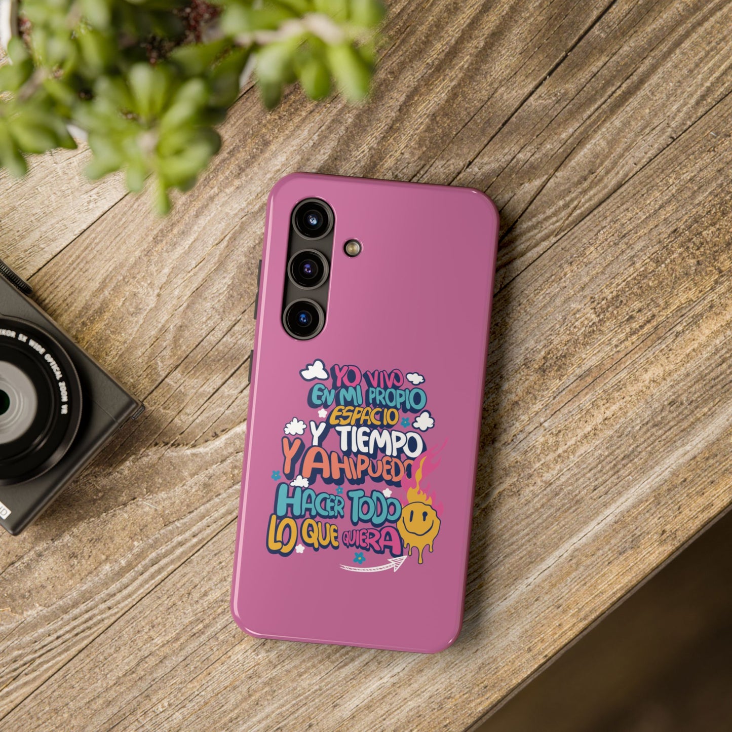Funda para teléfono "Yo vivo en propio espacio y tiempo"