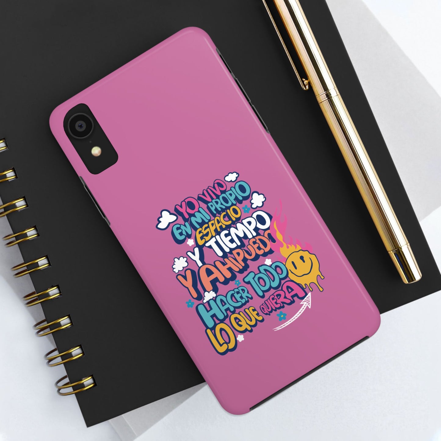 Funda para teléfono "Yo vivo en propio espacio y tiempo"
