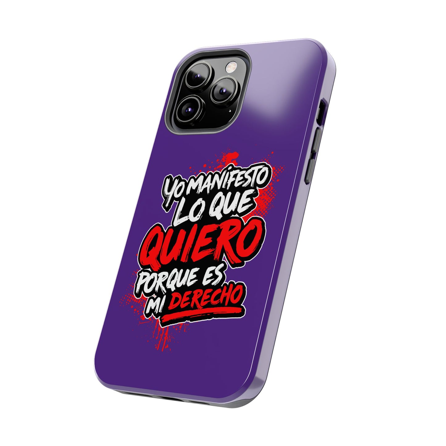Funda para teléfono "Yo manifiesto lo que quiero" - Violeta