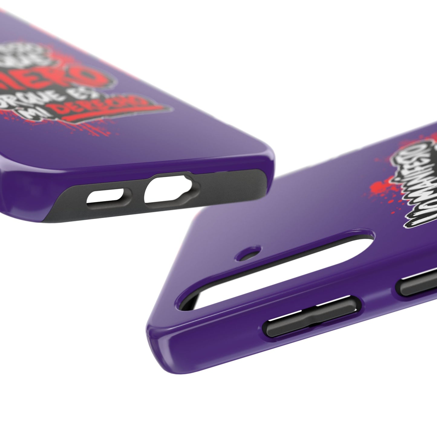 Funda para teléfono "Yo manifiesto lo que quiero" - Violeta