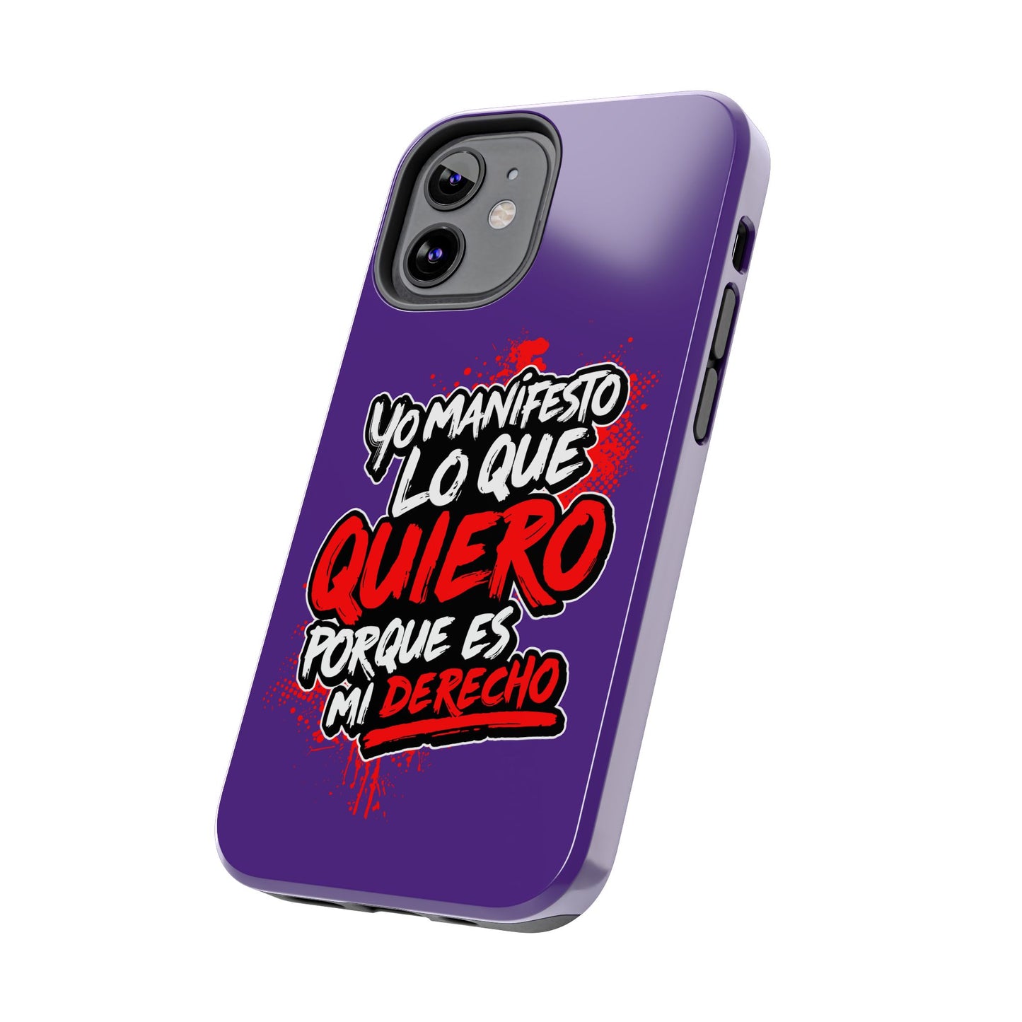 Funda para teléfono "Yo manifiesto lo que quiero" - Violeta