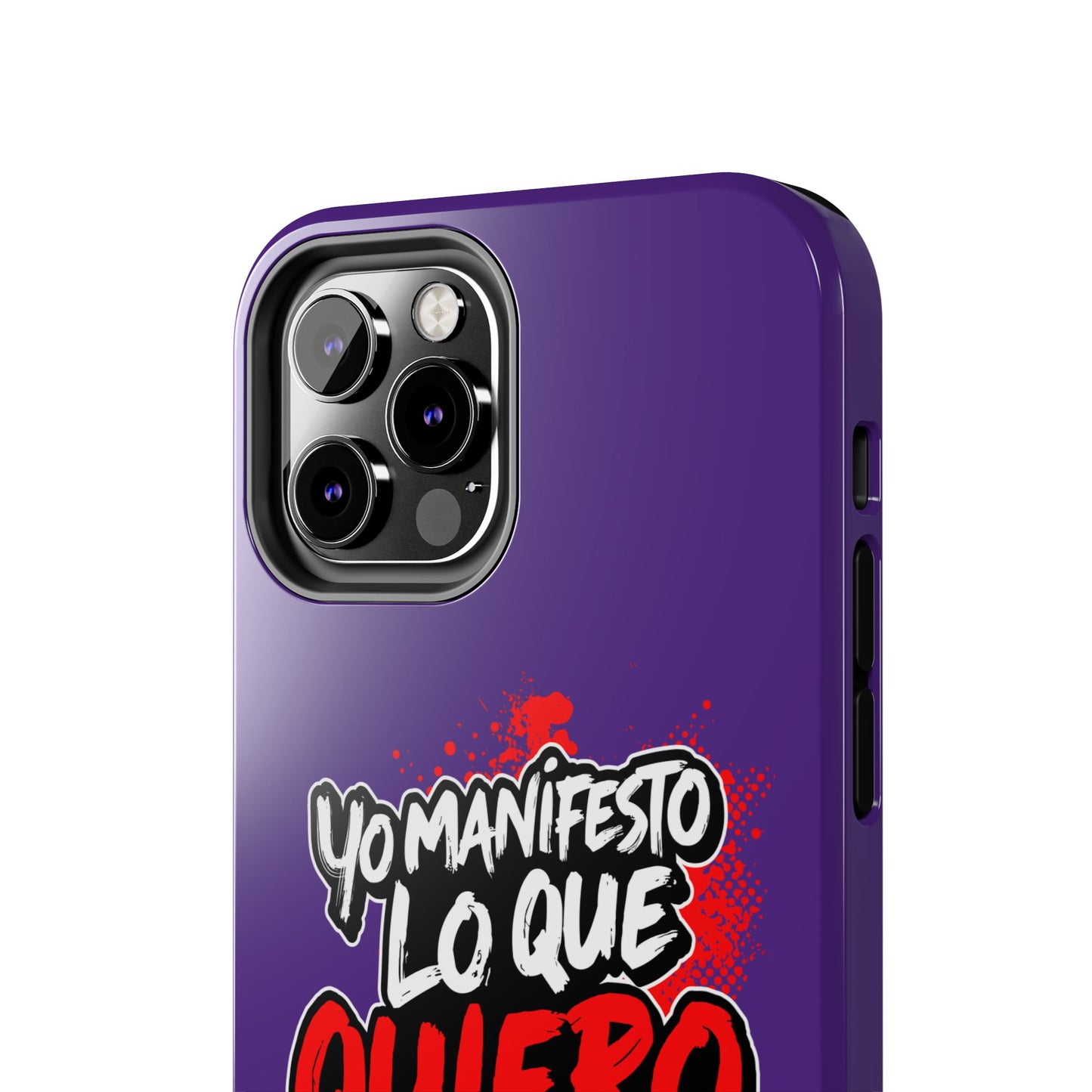 Funda para teléfono "Yo manifiesto lo que quiero" - Violeta