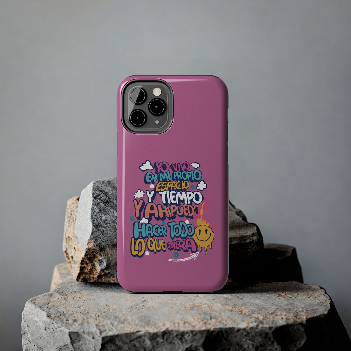 Funda para teléfono "Yo vivo en propio espacio y tiempo"