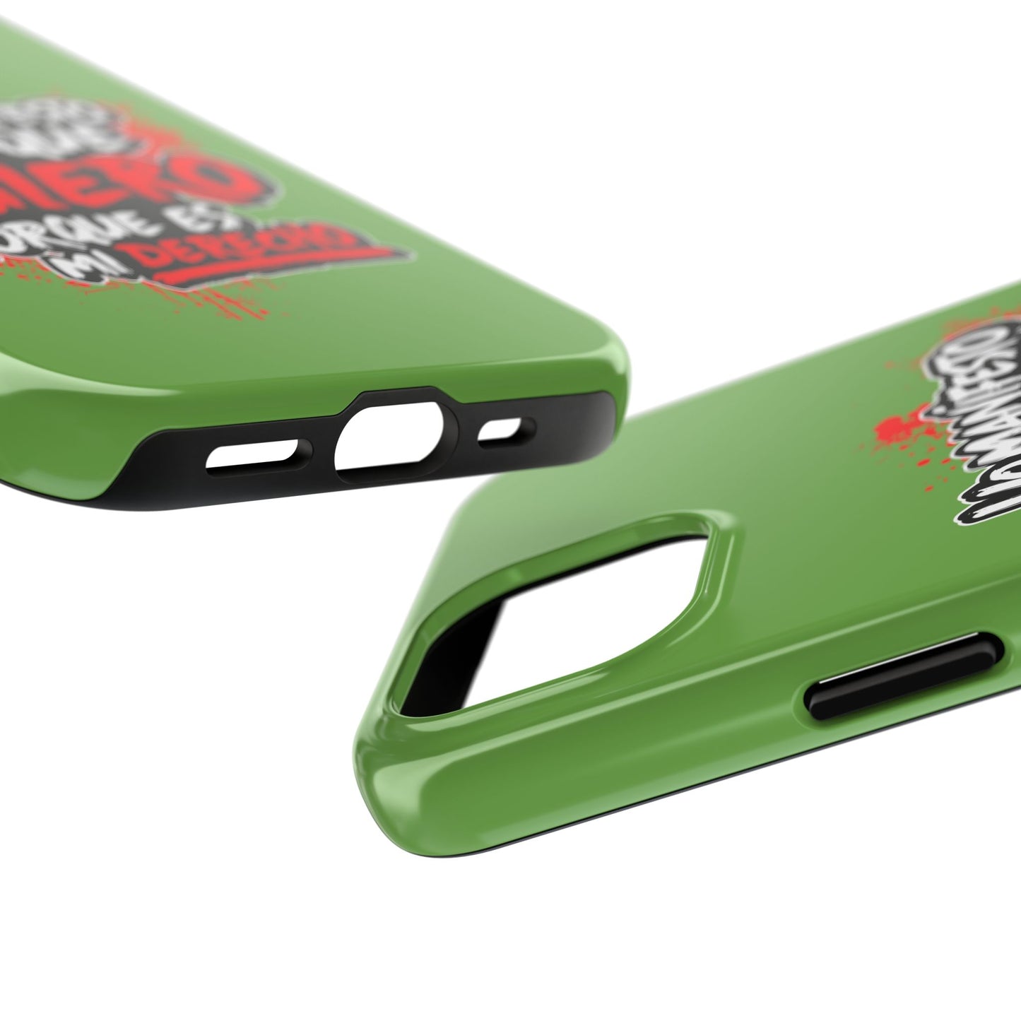 Funda para teléfono "Yo manifiesto lo que quiero" - Verde