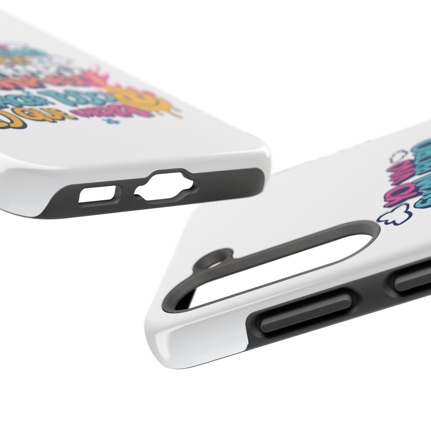 Funda para teléfono "Yo vivo en propio espacio y tiempo" - Blanco