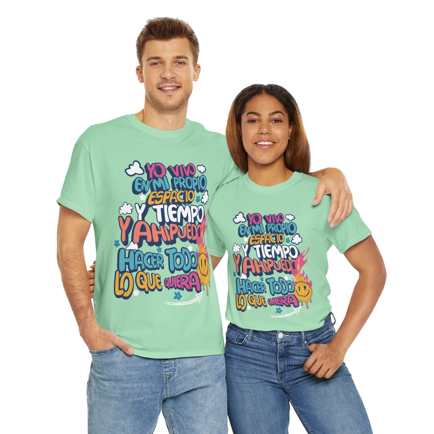 Playera Unisex "Yo vivo en mi propio espacio y tiempo"