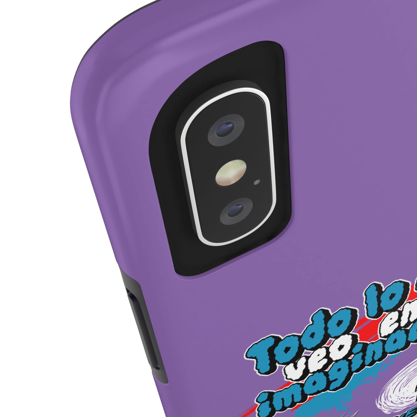 Funda para teléfono "Todo lo que veo en mi imaginación" - Lila