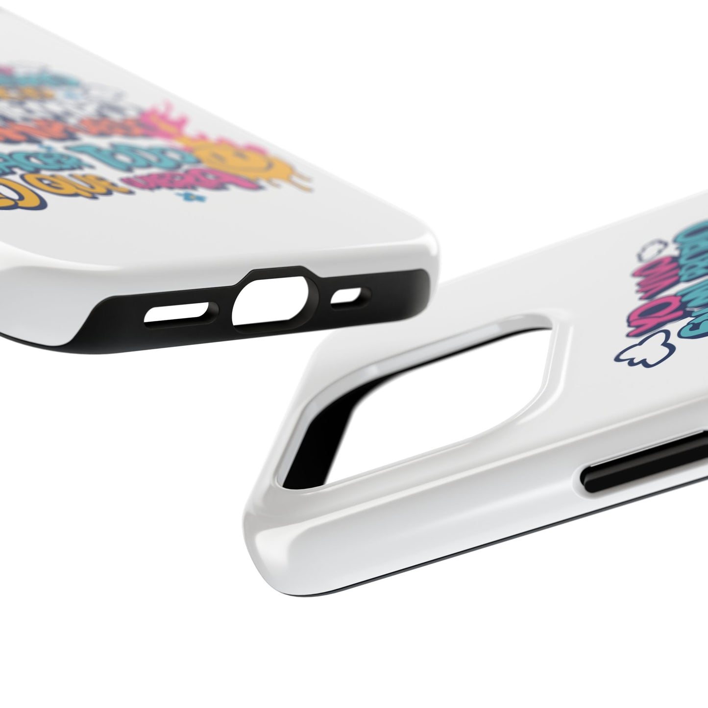 Funda para teléfono "Yo vivo en propio espacio y tiempo" - Blanco