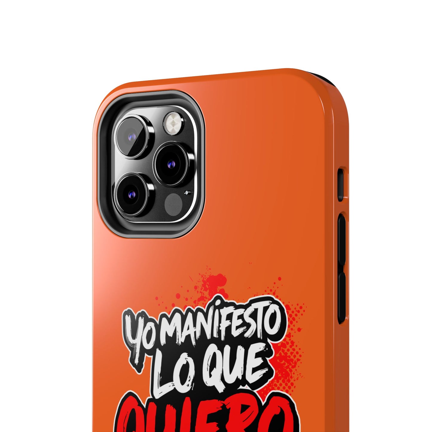 Funda para teléfono "Yo manifiesto lo que quiero" - Naranja