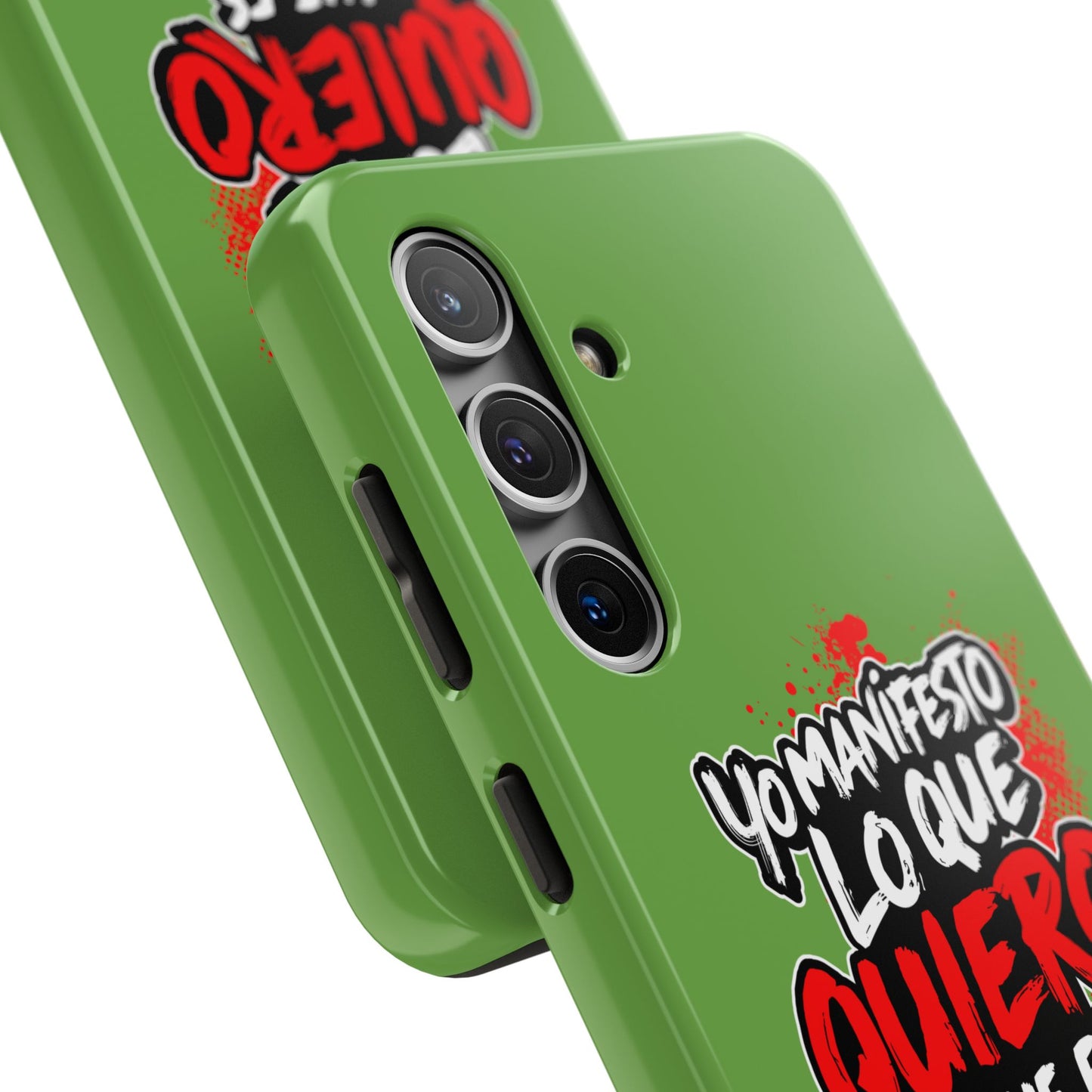 Funda para teléfono "Yo manifiesto lo que quiero" - Verde