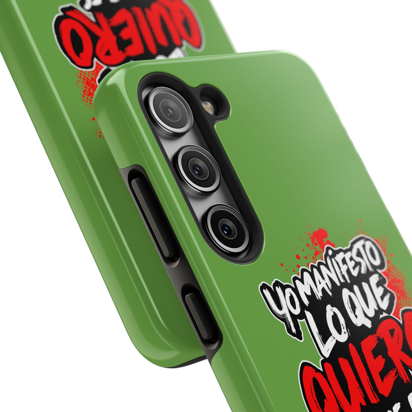 Funda para teléfono "Yo manifiesto lo que quiero" - Verde