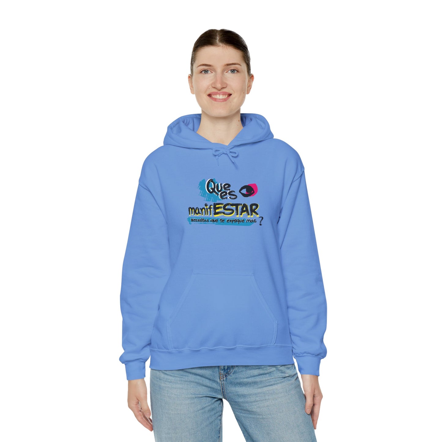 Sudadera con capucha unisex Heavy Blend™ - "¿Qué es manifestar?"