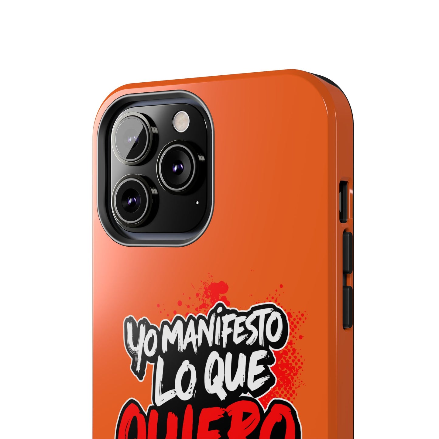 Funda para teléfono "Yo manifiesto lo que quiero" - Naranja