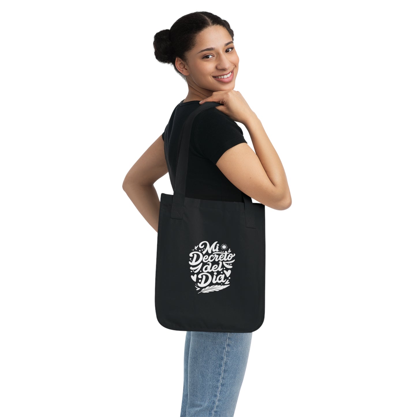 Organic Canvas Tote Bag "Mi decreto del día" - Celes Manifestación