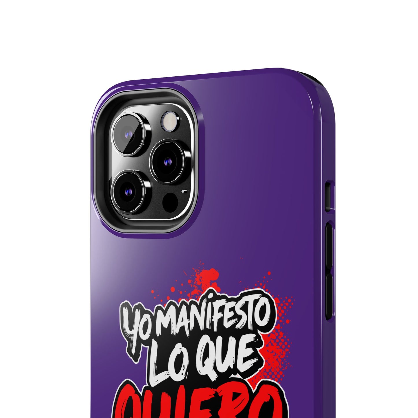 Funda para teléfono "Yo manifiesto lo que quiero" - Violeta