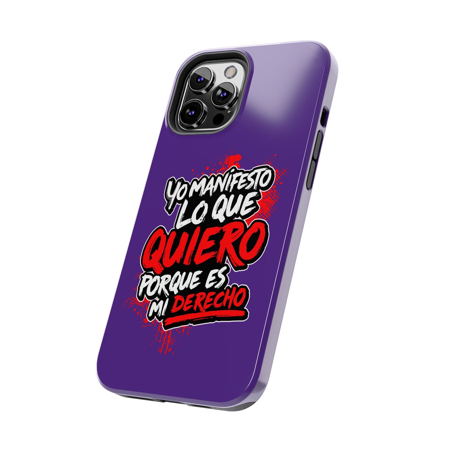 Funda para teléfono "Yo manifiesto lo que quiero" - Violeta