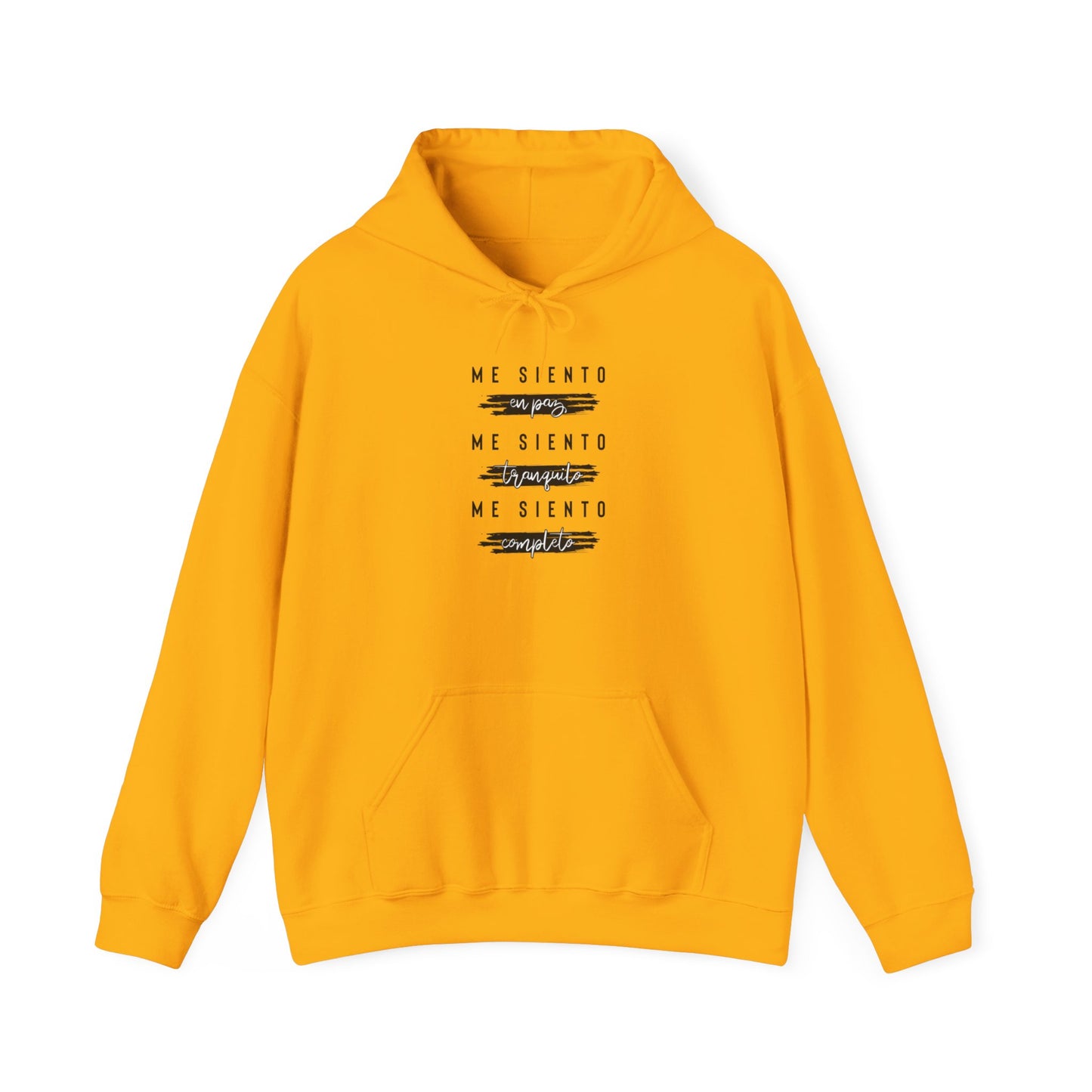 Sudadera con capucha unisex Heavy Blend™ - "Me siento en paz"