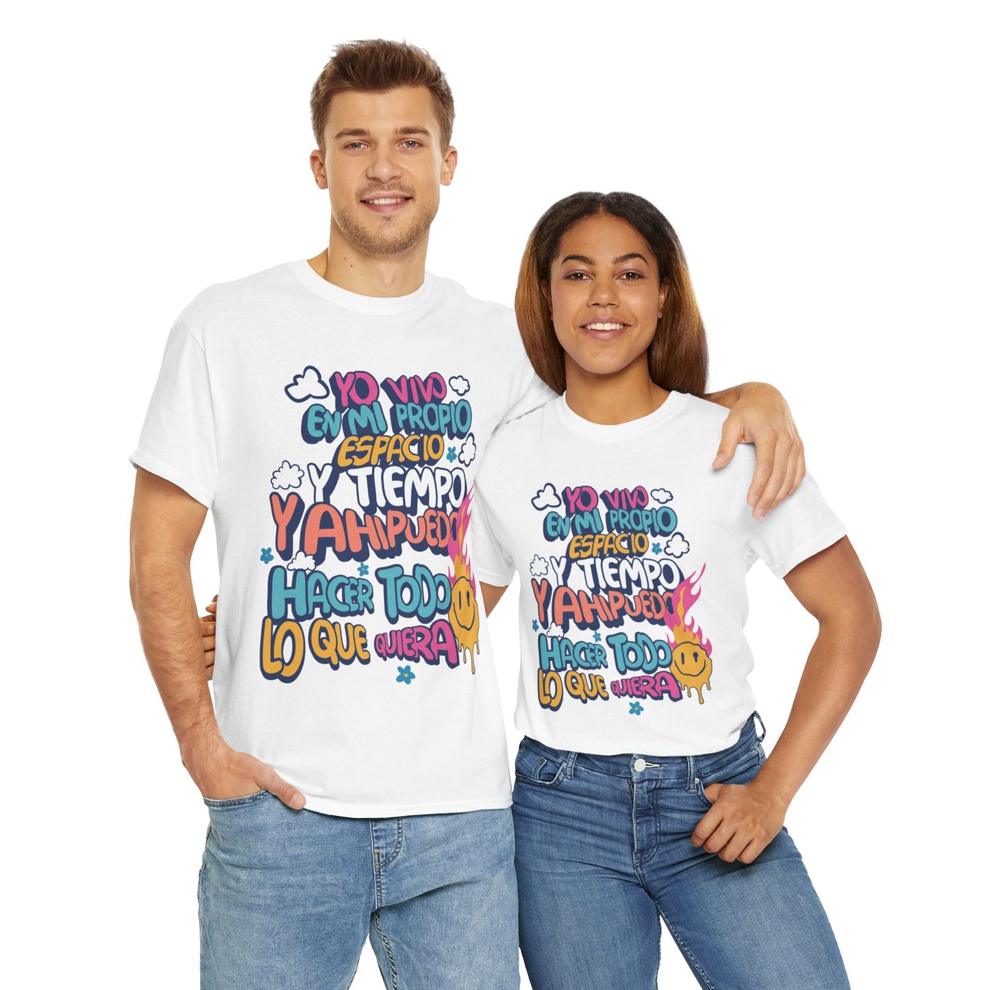 Playera Unisex "Yo vivo en mi propio espacio y tiempo"