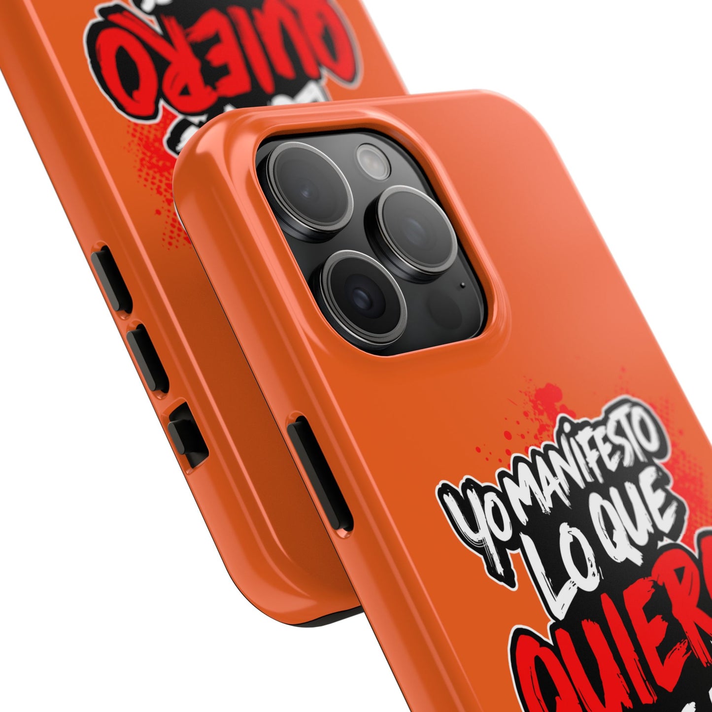 Funda para teléfono "Yo manifiesto lo que quiero" - Naranja