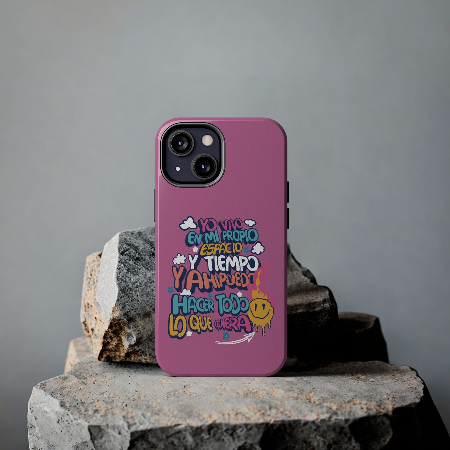 Funda para teléfono "Yo vivo en propio espacio y tiempo"