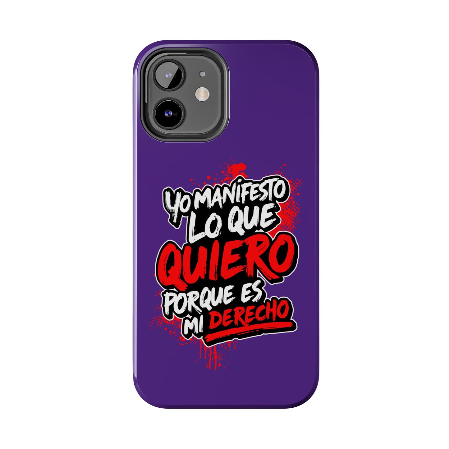 Funda para teléfono "Yo manifiesto lo que quiero" - Violeta