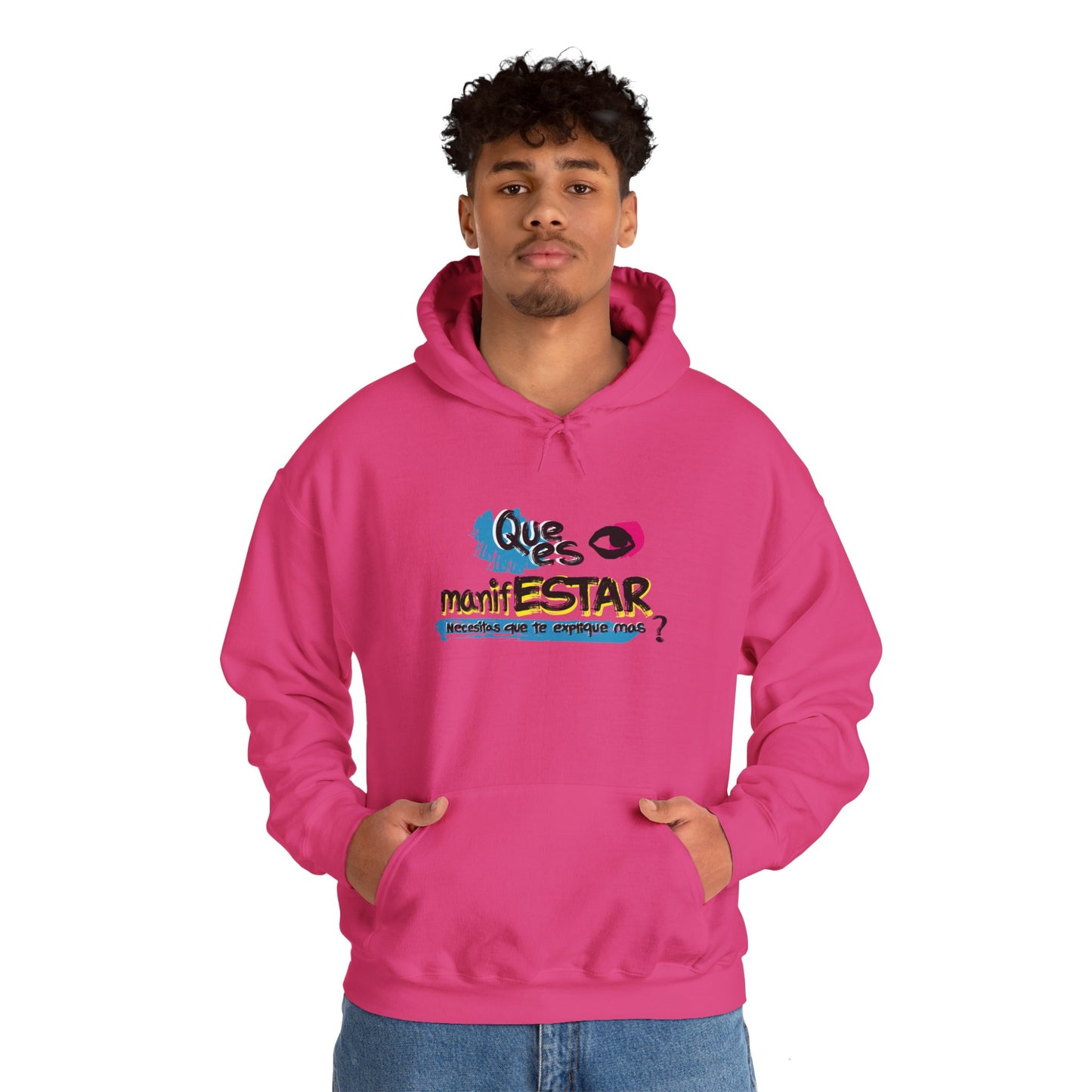 Sudadera con capucha unisex Heavy Blend™ - "¿Qué es manifestar?"