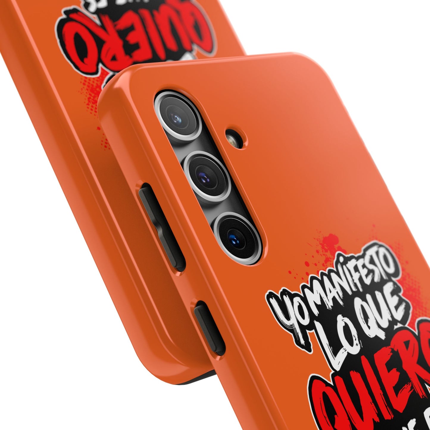 Funda para teléfono "Yo manifiesto lo que quiero" - Naranja