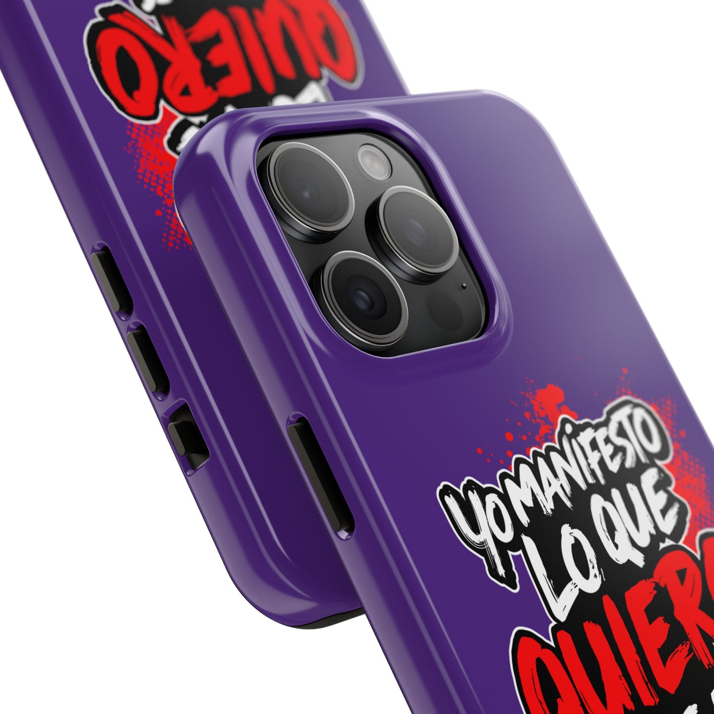 Funda para teléfono "Yo manifiesto lo que quiero" - Violeta
