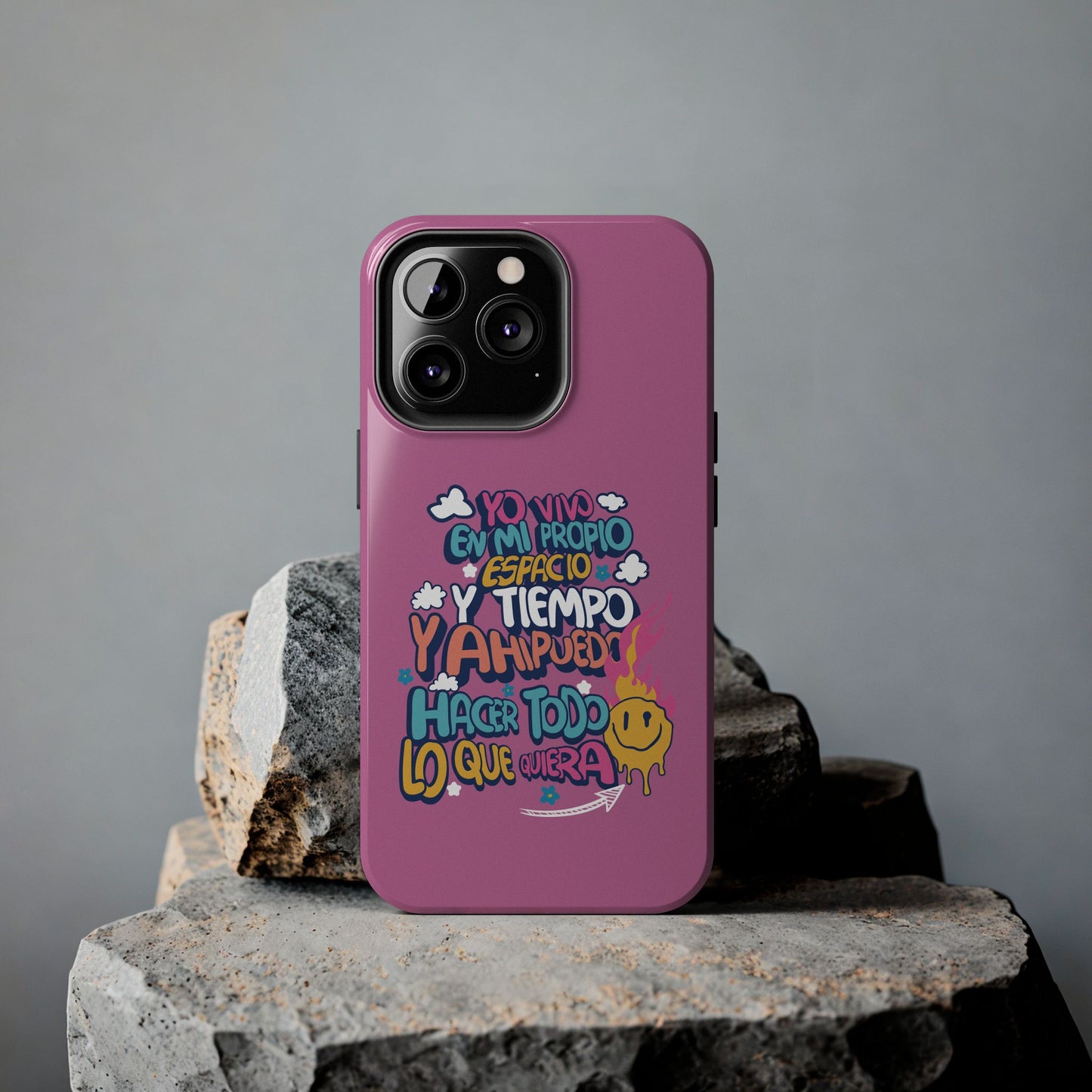 Funda para teléfono "Yo vivo en propio espacio y tiempo"