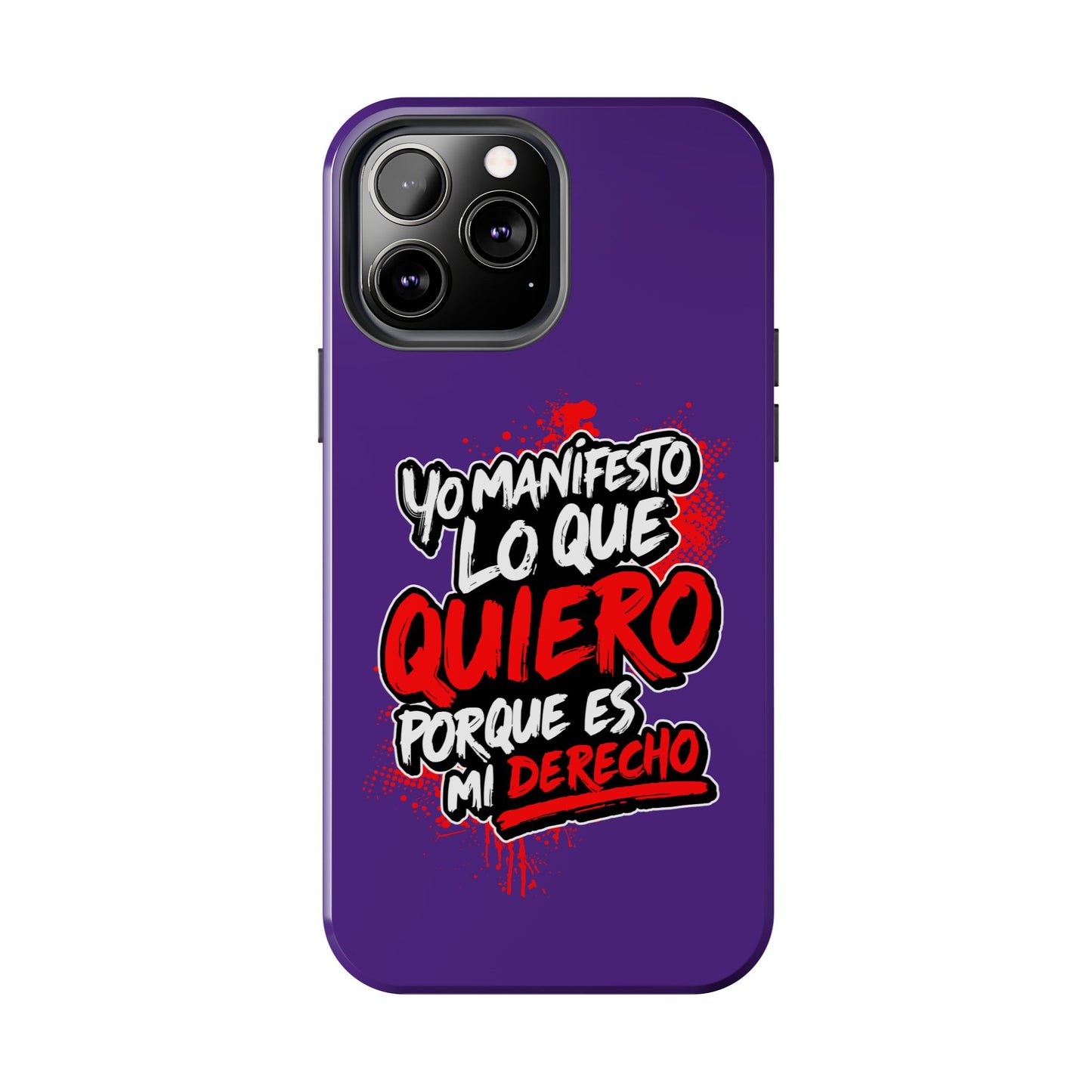Funda para teléfono "Yo manifiesto lo que quiero" - Violeta