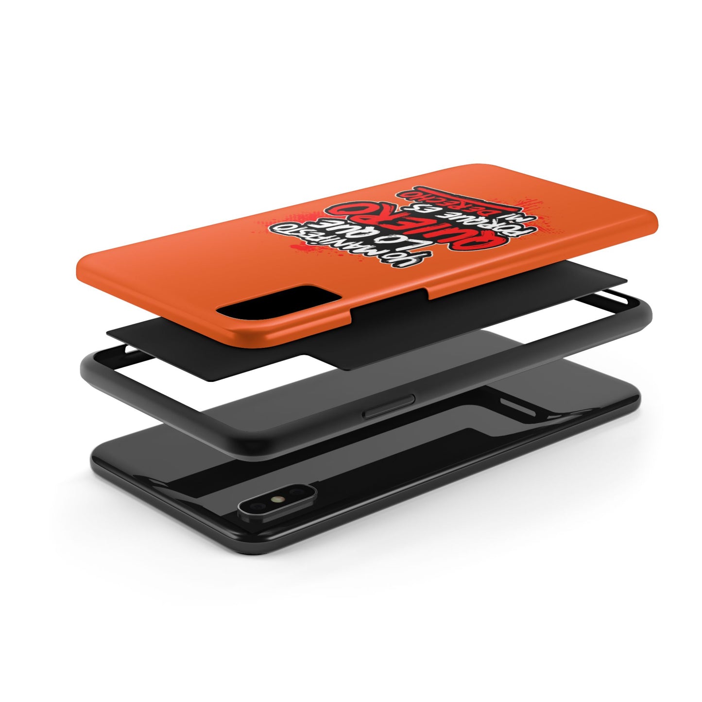 Funda para teléfono "Yo manifiesto lo que quiero" - Naranja