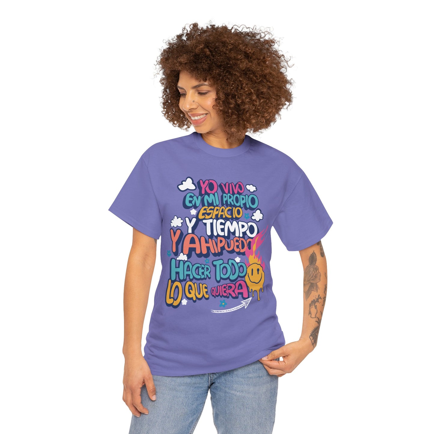 Playera Unisex "Yo vivo en mi propio espacio y tiempo"