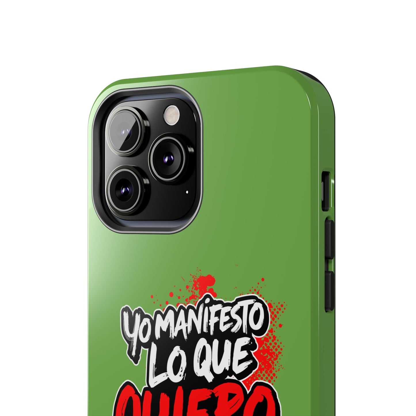 Funda para teléfono "Yo manifiesto lo que quiero" - Verde