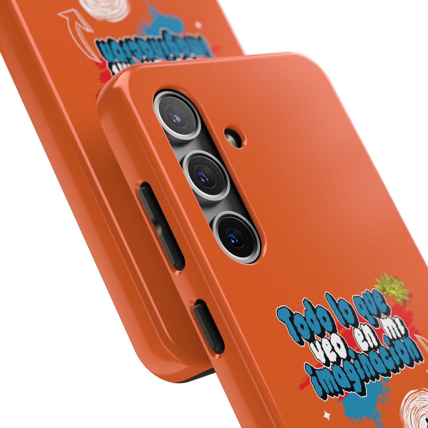 Funda para teléfono "Todo lo que veo en mi imaginación" - Naranja