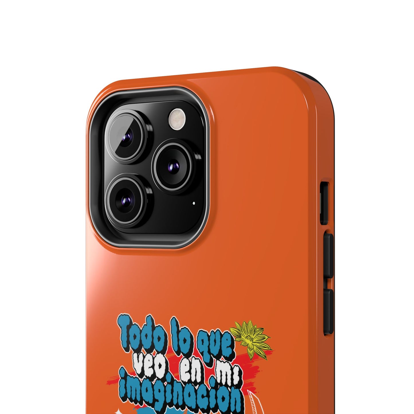 Funda para teléfono "Todo lo que veo en mi imaginación" - Naranja