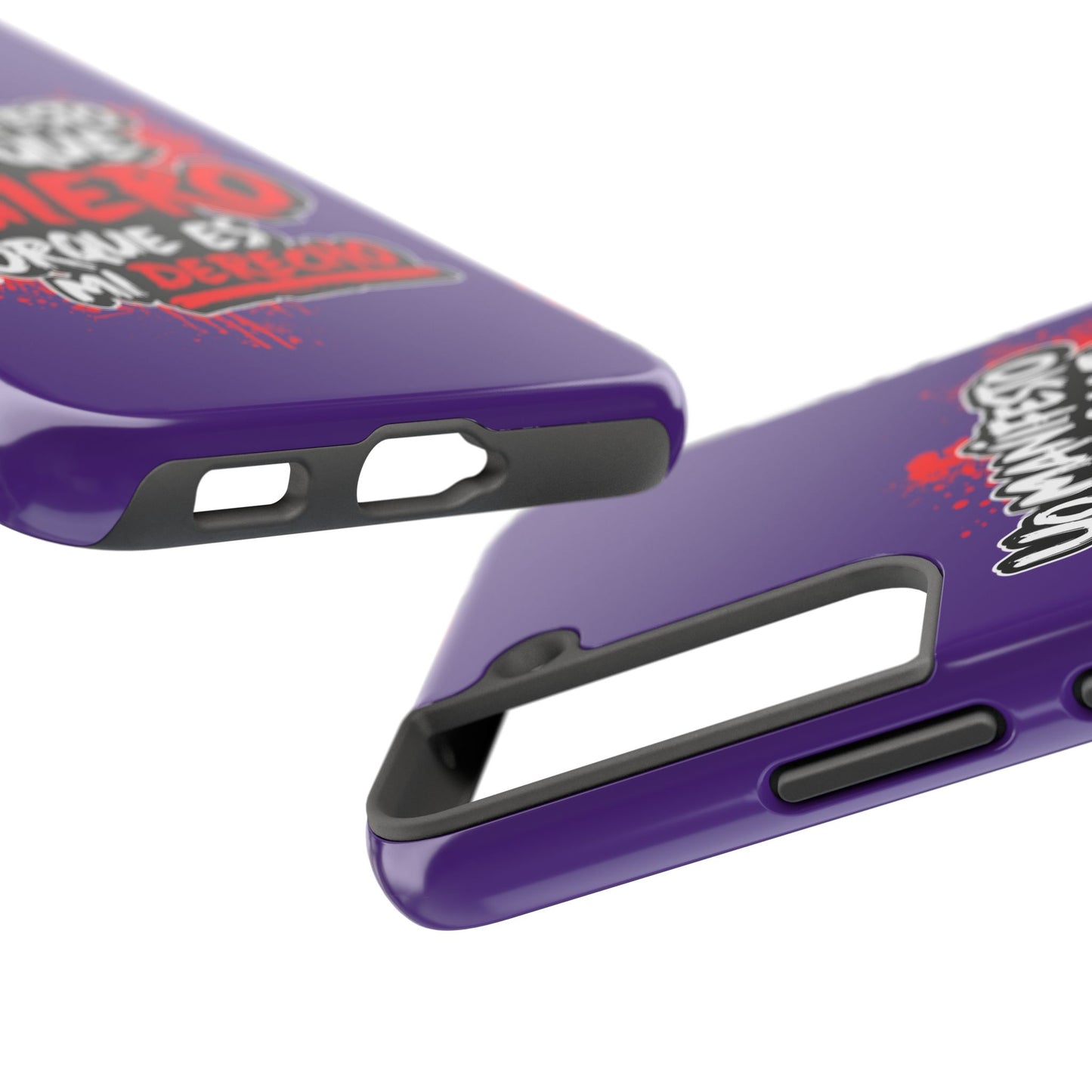 Funda para teléfono "Yo manifiesto lo que quiero" - Violeta