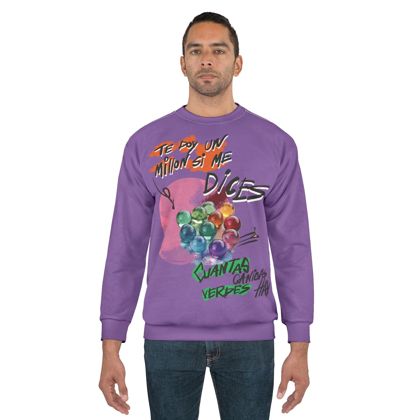 Sudadera Unisex Lila"Te doy un millón si .. "