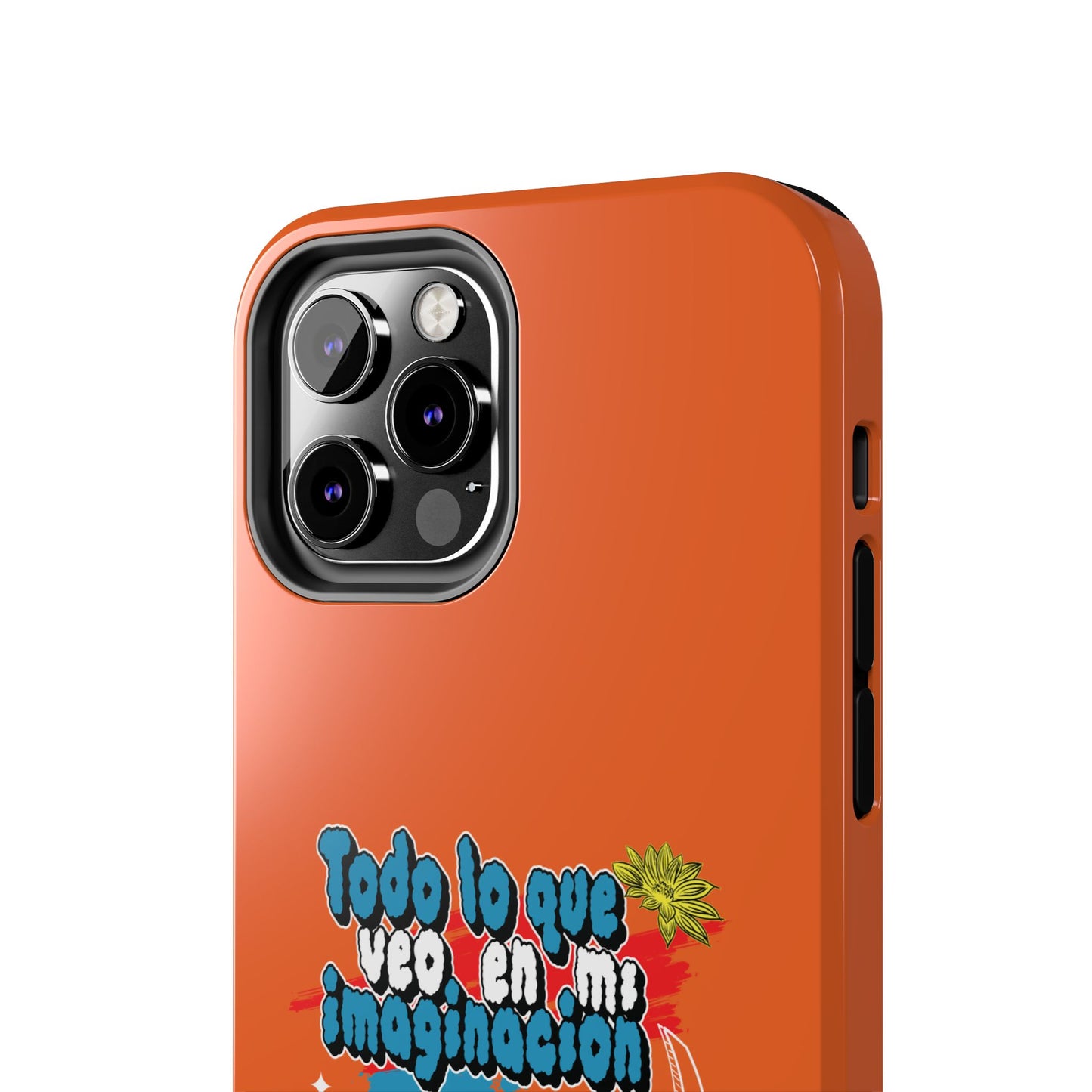 Funda para teléfono "Todo lo que veo en mi imaginación" - Naranja