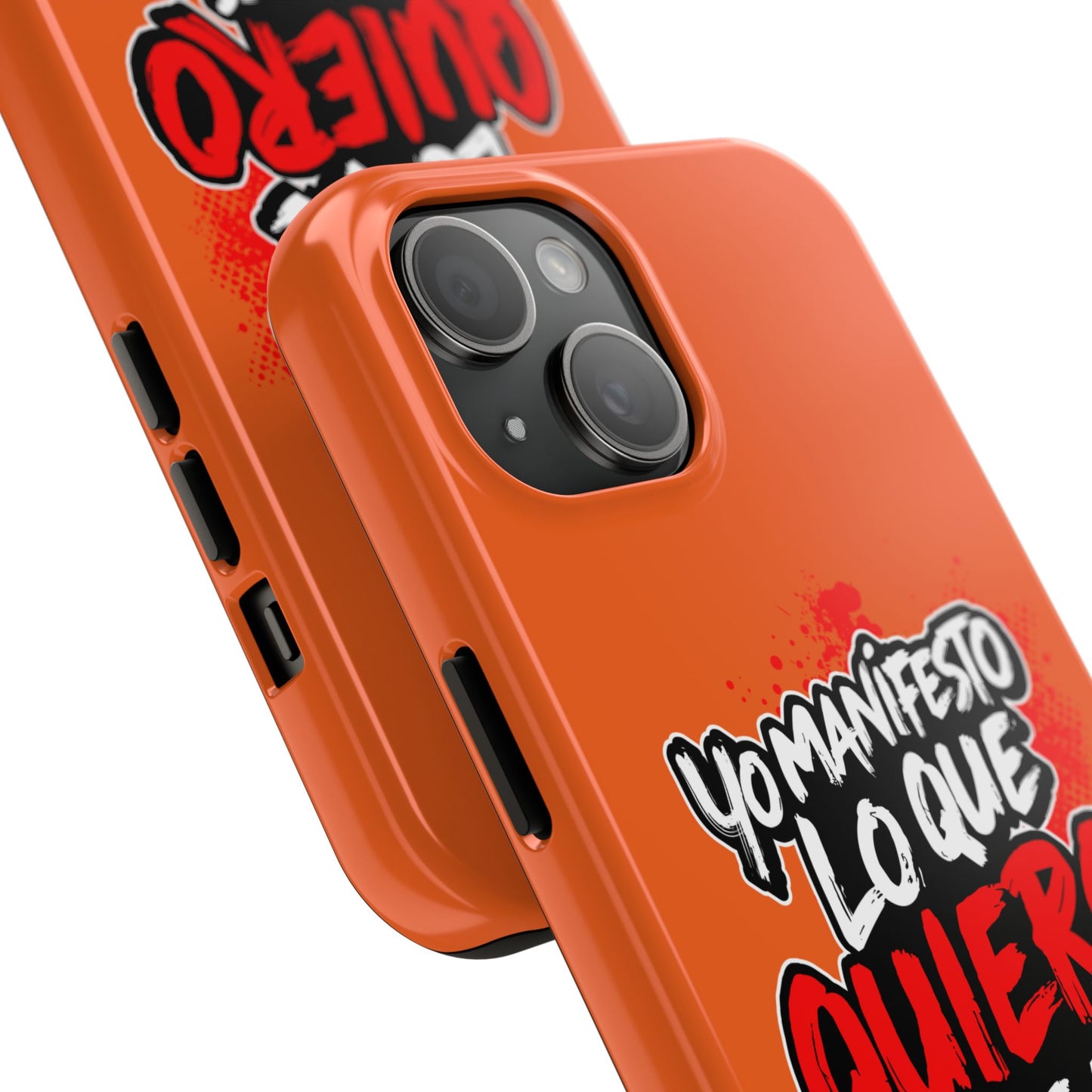 Funda para teléfono "Yo manifiesto lo que quiero" - Naranja