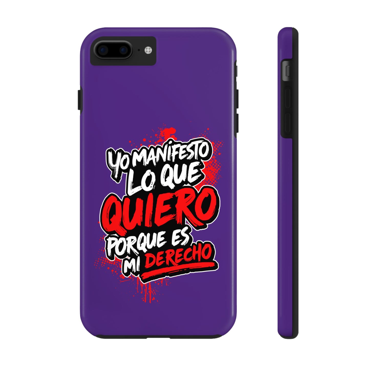 Funda para teléfono "Yo manifiesto lo que quiero" - Violeta