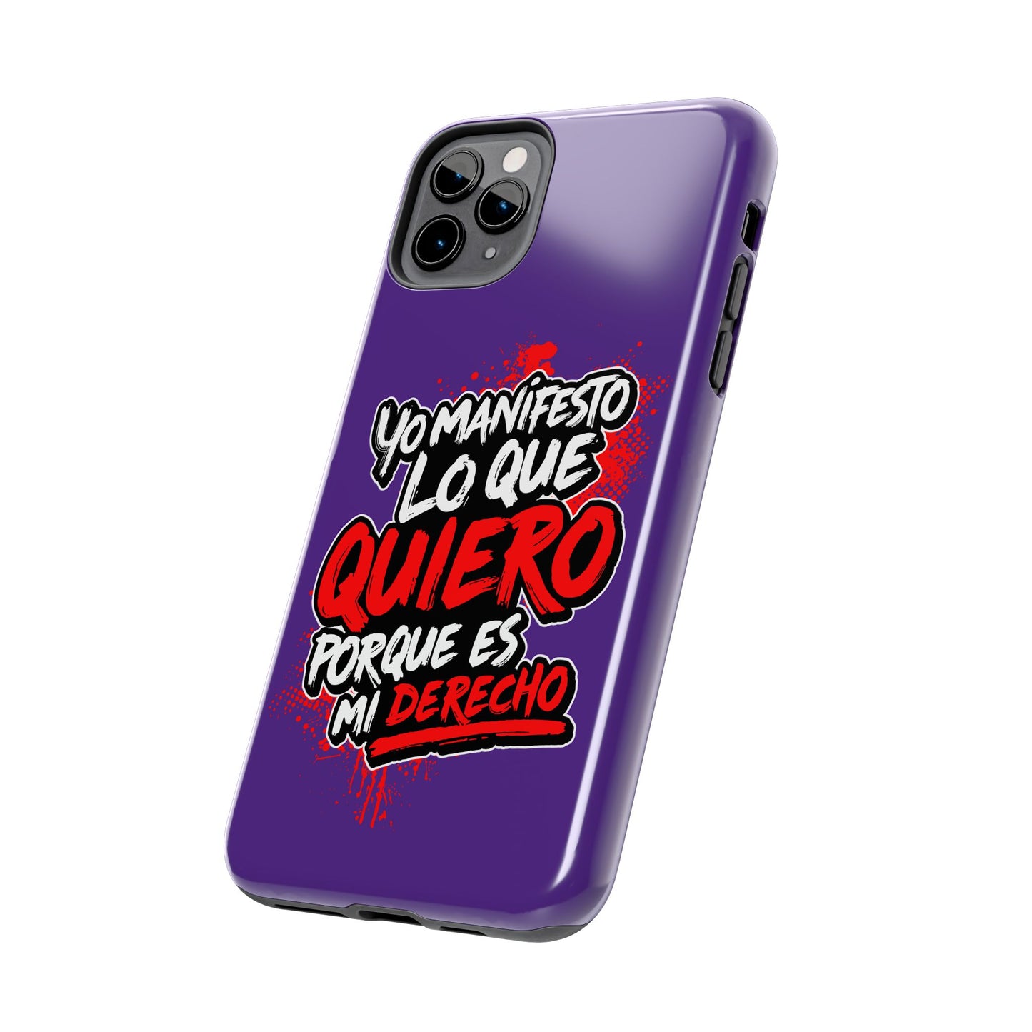 Funda para teléfono "Yo manifiesto lo que quiero" - Violeta