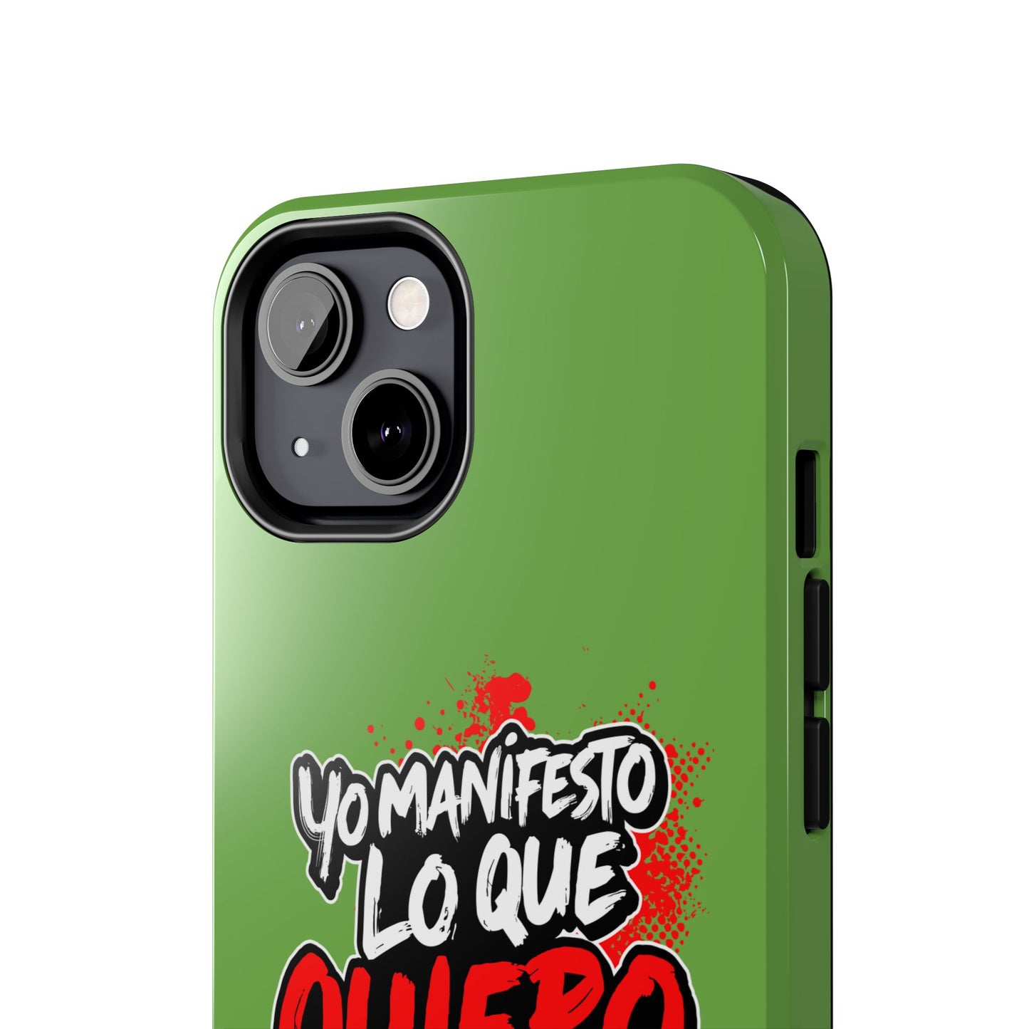 Funda para teléfono "Yo manifiesto lo que quiero" - Verde