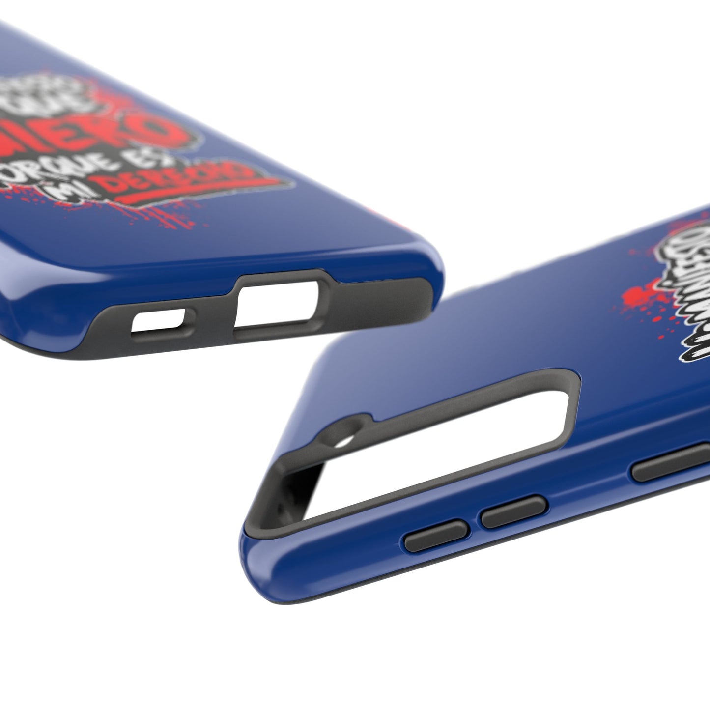Funda para teléfono "Yo manifiesto lo que quiero" - Azul